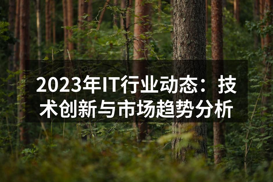 2023年IT行业的技术创新