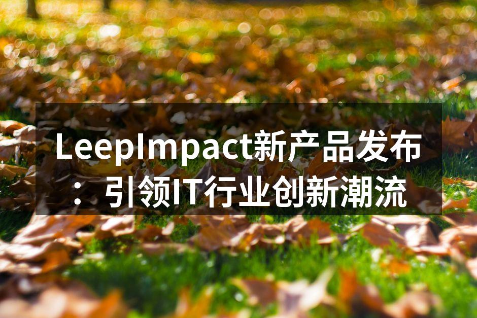 LeepImpact新产品发布会现场